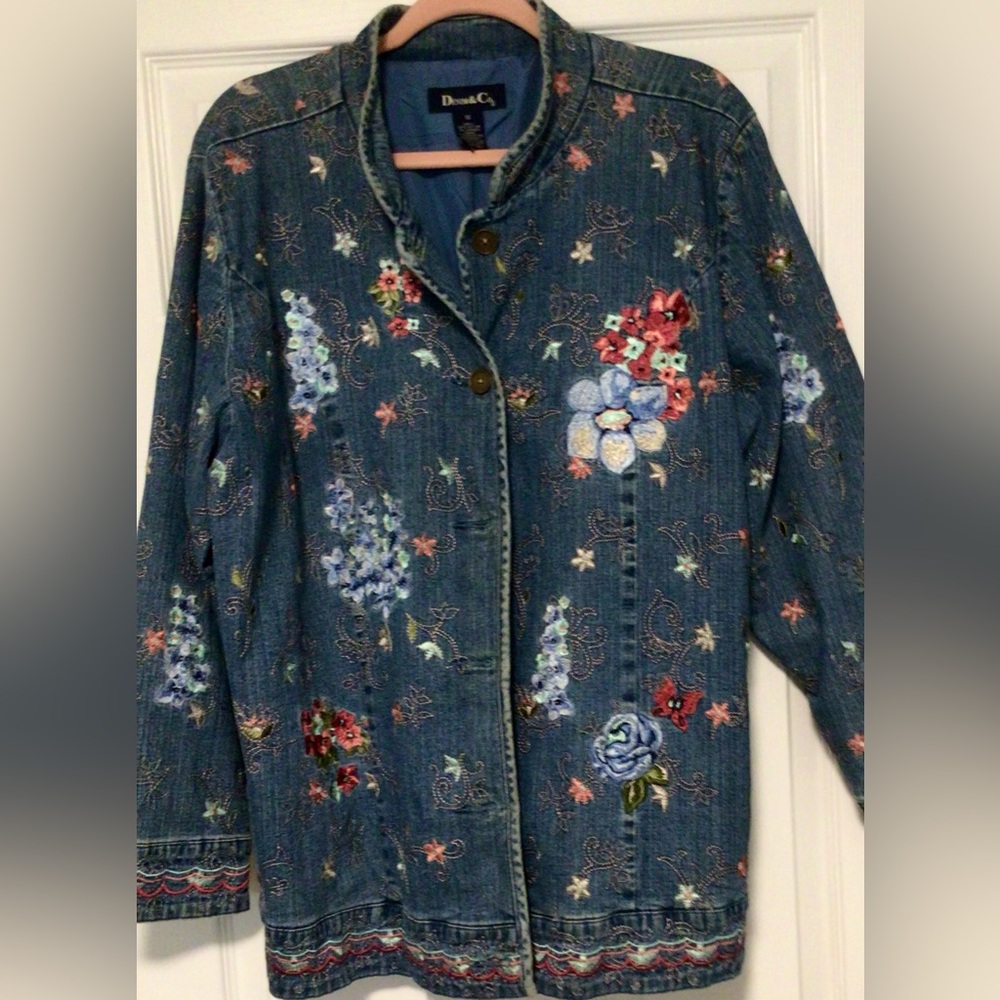 🦋 Boho Denim Jacket